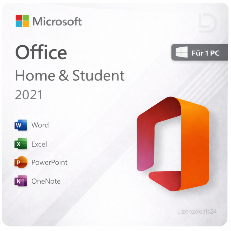 Microsoft Office 2021 Home & Student | Windows | Dauerlizenz | Office-Anwendungen für Schule, Studium & Alltag