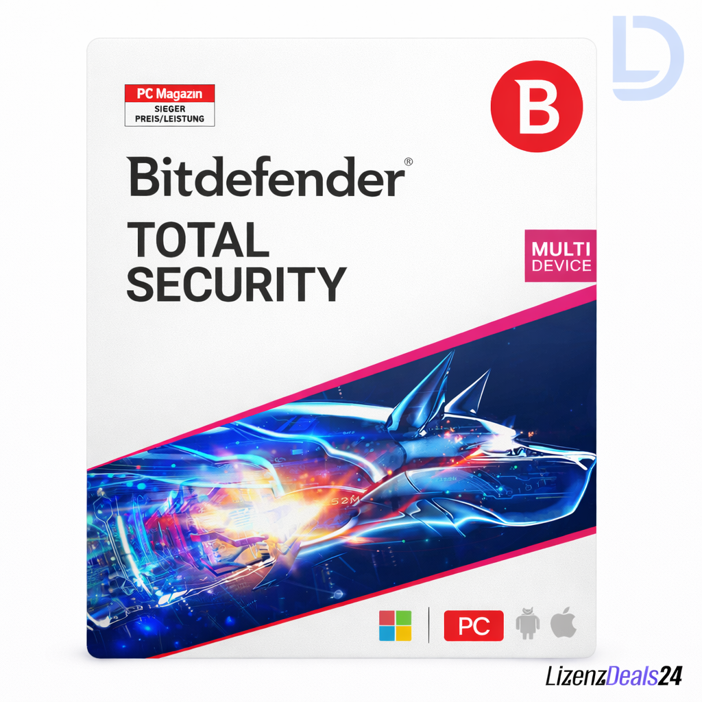 Bitdefender Total Security 2026 | 1 dispositivo – 1 anno di abbonamento | Protezione Premium multi-dispositivo e VPN