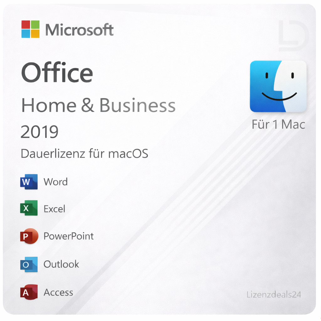 Microsoft Office 2019 Home and Business Mac – Dauerlizenz für macOS