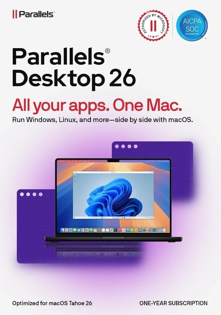 Parallels Desktop 26 Standard EDU – macOS – 1 Mac – 1 Jahr – Schulversion