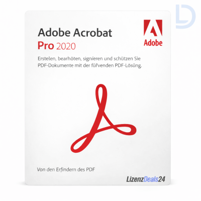 Adobe Acrobat Pro 2020 Windows Dauerlizenz
